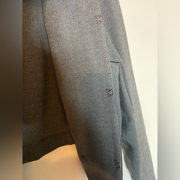 Torrid Charcoal Gray Ponte Fitted Military Jacket - Picture 5 of 7